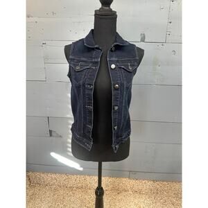 Tractr Youth Denim Vest Large